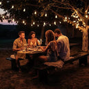 FOOMAN LED Outdoor String Lights, 50FT Outside Waterproof Patio Lights with 25+2 Shatterproof ST38 Edison Bulbs, 2700K Warm White Hanging Light, Dimmable Light for Backyard Garden Bistro Party by GreenHaven Gardens