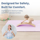 Baby Play Mat for Summer, 1.3 Thick Extra Large Memory Foam Cooling Floor Tummy Time Mat, Soft & Breathable, Non-Slip Rectangular for Toddlers’ Playtime & Rest(Pink,79"x118") by TinyTreasures Baby Boutique