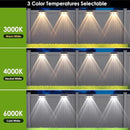 Solar Fence Lights Outdoor - 2700/4000/6000K 3 Mode, IP65 Waterproof Fence Solar Lights Outdoor, Fence Light Solar Powered for Outside, Backyard/Railing/Step/Patio/Stair Railings and Wall (8 pack) by GreenHaven Gardens