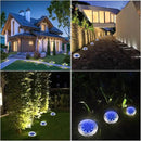 Solar Ground Lights - Upgraded Waterproof Garden Lights for Outdoor, Landscape, Yard, Deck, Lawn, Patio, Walkway (8 Pack Blue) by GreenHaven Gardens