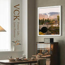 VCK 24x30 Poster Frames Set of 3, White Solid Wood Picture Frame, Textured Exclusive Gallery Frame - Wall Hanging by CozyNest Decor