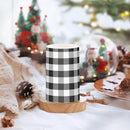 Flickering Flameless Candles, Black White Buffalo Plaid LED Candles with Remote Timer, Set of 2 Battery Operated Candle for Valentine Wedding Birthday by GreenHaven Gardens