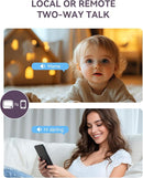 Smart WiFi Baby Monitor - 5" 1080P Split Screen & 2K Camera App Control, Motion Alerts, Sound Detection, HD Night Vision, 5050mAh Battery, 2-Way Talk, Multi-User, Triple Security, 1600ft Range by TinyTreasures Baby Boutique