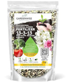 Professional Universal Garden Fertilizer 13-3-13 with Slow-Release Formula (1 Quart) by GreenHaven Gardens