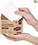 Poesie Travel Laundry Detergent Strips 40 Sheets Liquidless Laundry Soap Sheet for Travel Dorm Home Lavender by CozyNest Decor