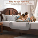 Bed Rail for Toddlers, Baby Bed Rail Guard for Kids, Toddler Bed Rails with Reinforced Anchor Fit, Height Adjustable & Foldable Bed Rail Guard for Twin, Full, Queen & King Beds (Grey, 32IN) by TinyTreasures Baby Boutique