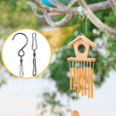 Jetec Wind Spinner Swivel Hooks 360 Degree Dual Spinning Windsock Chime Supplies Hanger Swivels Clip Hanging Hooks with Storage Box for Wind Spinners Supply, 2 Styles (Black,20 Pieces) by GreenHaven Gardens