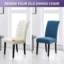 Joccun Chair Covers for Dining Room Set of 2, Chair Slipcovers Stretch Dining Room Chair Covers Seat Protector,Washable Parsons Chair Cover for Home,Hotel,Banquet(Dark Blue,2 Pack) by CozyNest Decor