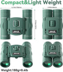 300x25 Binoculars for Adults and Kids, High Powered Mini Pocket Binoculars with Phone Adapter, Waterproof Compact Telescope for Bird Watching, Hunting, Concert, Theater, Opera, Traveling, Sightseeing by TinyTreasures Baby Boutique