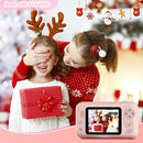 Kids Camera Girls for 3 4 5 6 7 8 9 Years Old Girls,1080P HD Video Selfie Camera with 32G SD Card Kids Digital Camera Toys for Toddler Birthday Gifts Pink by TinyTreasures Baby Boutique