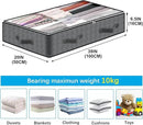 8 Pack Under Bed Storage Containers, 90L Collapsible Closet Organizers and Storage Bins, Underbed Storage Bags for Wrapping Paper, Blanket, Towels, Clothes, Comforter, Sweaters, Linen Sheet by CozyNest Decor