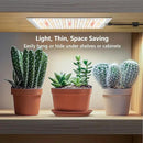Grow Light, Full Spectrum Under Cabinet Plant Lights for Indoor Growing 3 Panels, Lightweight Plant Light Panel with UL Adaptor, Large Area Illumination 414 LEDs Grow Lamp for Seedlings by GreenHaven Gardens