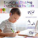 Kids Headphones, Bluetooth 5.2 Air Conduction Open Ear Headphones, 85dB Volume Limiting, Stereo Sound with Mic, IPX5 Waterproof, 20H Playtime, Perfect for School and Outdoor-Deep Blue by TinyTreasures Baby Boutique