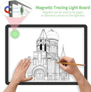 KOBAIBAN A3 Magnetic Light Box for Tracing, Rechargeable Diamond Art Light Board with Side Physical Buttons, 3 Color Light Modes Super Bright Light Pad Light Table for Drawing, Weeding Vinyl (Black) by TinyTreasures Baby Boutique