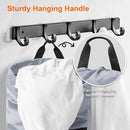 Laundry Bag Backpack Durable Laundry Bag with Shoulder Straps and Mesh Pockets Portable Laundry Dirty Clothes Hamper Bag for College Dorm (Gray) by CozyNest Decor