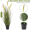 Green Onions Fake Plants,Artificial Plants Indoor, Fake Grass Decor Green Plant Fake Outdoor Flowers Fake Succulents,Artificial Tall Grass Plants with Pots House Decorative(36“ 2 Pack) by CozyNest Decor