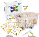 Yutin 5 Individual STEM Science Kits for Kids, Wood Arts and Craft Kits, STEM Toys for Boys Girls Age 8-12 5-7 8 10 12 13 14 Gift Idea, 3D Puzzles Building Engineering Model Set by TinyTreasures Baby Boutique