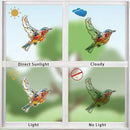 12pcs Window Decals for Bird Strikes, Anti Collision Window Clings, Rainbow Reflection Window Sticker, Hummingbird Style Sun Catcher Stickers for Glass Windows by CozyNest Decor