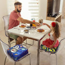Toddler Booster Seat for Dining Table, Portable Booster Seat for Kitchen Chair, 4 Inch High-Density Foam Cushion with Adjustable Safety Straps and Non-Slip Bottom, Perfect for Kids Travel and Daily by TinyTreasures Baby Boutique