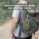 MusiBaby Rugged Mini Clip-On Speaker – BT 5.3, Waterproof Build, Shock-Resistant Rubber Shell, Great for Camping Packs, College Study Corners, or Travel Bags (Green) by TinyTreasures Baby Boutique