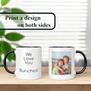 Personalized Coffee Mug, Custom Photo Text 11 Oz Ceramic Mug, Customized Picture Name Tea Cup, Unique Gift Idea, Taza Cafe Personalizadas Fotos, Cute Custom Gifts Mom Women Men, Father's Day, Black by TinyTreasures Baby Boutique