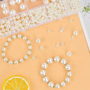 1000Pcs Pearl Beads for Bracelets Making, Pearl Beads for Jewelry Making for Adults, Silver Bracelet Beads DIY Kit, Silver Spacer Beads for Bracelets, Girls Friendship Bracelet Making Kit (Golden) by TinyTreasures Baby Boutique