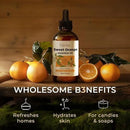 Gya Labs Orange Essential Oil for Diffuser & Skin - Huge 4 Fl Oz - 100% Pure Natural Sweet Orange Oil for Massage, Face, Cleaning & Candle Making Scent by CozyNest Decor
