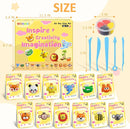 Air Dry Clay Kit for Kids, Modeling Magic Clay for Kids, Ultra Light & Soft, 12 Boxes DIY Animals Model with Step by Step Tutorial and 5 Sculpting Tools, Creative Art Crafts Toys Gifts for Girls Boys by TinyTreasures Baby Boutique