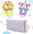 BLOOBLOOMAX Sock rattles for Babies 0-24 Months Baby Animal Foot Finder Educational Toys by TinyTreasures Baby Boutique