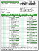 Annual Vehicle Inspection Report Form Dot Annual Inspection Forms and Stickers, 25-pk 3-Ply Carbonless Adhesive Vinyl Label 2-Ply, Driver Vehicle Inspection Report Book for Truck Drivers by GreenHaven Gardens