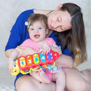 KiddoLab Lira Baby Musical Toy with Lights & Music – Interactive Caterpillar Spinner & Stacking Rings for Infants 3+ Months – Soft Stuffed Animal Head for Sensory Play by TinyTreasures Baby Boutique