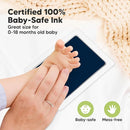 4-Pack Inkless Baby Hand and Footprint Kit - Mess Free Ink Pad for Newborn Keepsake, Dog Nose & Paw Print Kit, Clean Touch Ink Pad for Baby Hand & Footprints, Ideal New Mom Gifts (Midnights,L) by TinyTreasures Baby Boutique