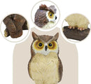 Outdoor Resin Owl Garden Statues, Figurine Sculpture-Owl Perched on Branch, Owl Decoration for Porch, Patio, Lawn, Yard, Whimsical Owl Table Bookshelf Ornament Accessories, Garden by GreenHaven Gardens