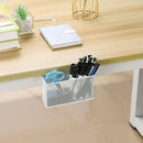 dedoot Magnetic Pencil Holder for refrigerator Storage Magnetic Basket Mesh White Strong Magnetic Pen Holder for Refrigerator,Whiteboard, Locker, Home and Office Organizer, 6.3x2.3x3.6inch by CozyNest Decor