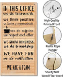 We Are A Team Motivational Quote Sign, In Office quote, Hanging wooden Sign, Gift for Leader Inspiring H1 by CozyNest Decor