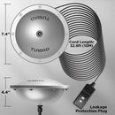 TURBRO Pond De-icer, Floating Pond Heater with 32.8 ft. UL Approved Cord, Full Stainless Steel Casing, GFCI Leakage Protection Plug, for Outdoor Ponds with Fish, 400 Watts, PD400A, Silver by GreenHaven Gardens