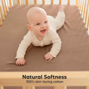 KeaBabies 2-Pack Muslin Crib Sheets for Boys, Girls - 100% Organic Cotton Fitted Baby Crib Mattress Sheet, Soft Breathable Standard Toddler Bed Cover Bedding Set, Neutral, Durable 52x28 (Russet) by TinyTreasures Baby Boutique