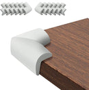 12 Pack Corner Protector Baby Proofing Corners and Edge Guards, Soft Safety Pre-Taped Rubber Foam Furniture Bumper for Fireplace, Table, Stair, Cabinet (Gray) by TinyTreasures Baby Boutique