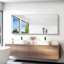 Silver Bathroom Mirror, 72x30 Inch Rectangular Deep Frame Mirror, Large Wall Mounted Bathroom Vanity Mirror Over Sink for Bedroom,Restroom, Living Room, Hangs Vertically or Horizontally by CozyNest Decor