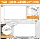 H-Qprobd Large White Board Dry Erase Board for Wall 72"X40" Magnetic Whiteboard with Long Pen Tray, Presentation Dry Erase Boards for Office, Classroom, School, Home by TinyTreasures Baby Boutique