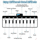 M SANMERSEN Piano Mat, Kids Musical Mat Floor Piano Keyboard Mat with 8 Instruments Sounds Music Dance Touch Play Mat, Early Educational Toys Birthday Gifts for 1 2 3 4 5 Year Old Boys Girls by TinyTreasures Baby Boutique