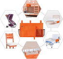 Surblue Caddy Hanging Organizer Bedside Storage Bag for Bunk and Hospital Beds, Orange, L by CozyNest Decor