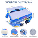 Toddler Booster Seat for Dining Table, 4inch Toddler Cushion, Portable Booster Seats Baby, Adjustable Kids Chair Heightening Booster, Washable Chair Seat Pad Mat for Kids. (Blue) by TinyTreasures Baby Boutique
