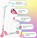 BELEEV V2 Scooters for Kids with Light-Up Wheels & Stem & Deck, 2 Wheel Folding Scooter for Girls Boys, 3 Adjustable Height, Non-Slip Pattern Deck, Lightweight Kick Scooter for Children Ages 3-12 by TinyTreasures Baby Boutique