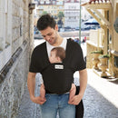 Acrabros Baby Wrap Carrier,Hands Free Baby Carrier Sling,Lightweight,Breathable,Softness,Perfect for Newborn Infants and Babies Shower Gift,Black by TinyTreasures Baby Boutique