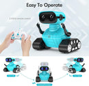 ALLCELE Robot Toys, Rechargeable RC Robots for Kids Boys, Remote Control Toy with Music and LED Eyes, Gift for Children Age 3 Years and Up - Blue by TinyTreasures Baby Boutique