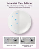 HAVA Countertop Dishwasher with Water Softener and Enhanced Energy Efficiency, Portable Dishwasher with 8 Wash Programs, Child Lock & Delayed Start Function, No Installation Needed - Misty Lilac by TinyTreasures Baby Boutique