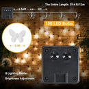 ELUTENG Outdoor String Lights 100 LED 39.4FT Solar Lights Outdoor Waterproof with 8 Lighting Modes Decorative Butterfly Solar Powered Patio Lights for Garden Yard Balcony Porch Wedding Party Decor by GreenHaven Gardens
