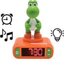 LEXiBOOK, Super Mario, Yoshi Nightlight Alarm Clock, Sounds and Melodies, LCD Backlit Screen, Luminous, Snooze, Red/Green, RL800NI1 by TinyTreasures Baby Boutique