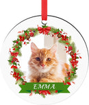 Personalized Dog Photo Christmas Ornaments 2025, Puppy Dog Cat First Christmas Ornaments, Pet Memorial Gifts for Dog Lovers, Pet Lovers by TinyTreasures Baby Boutique